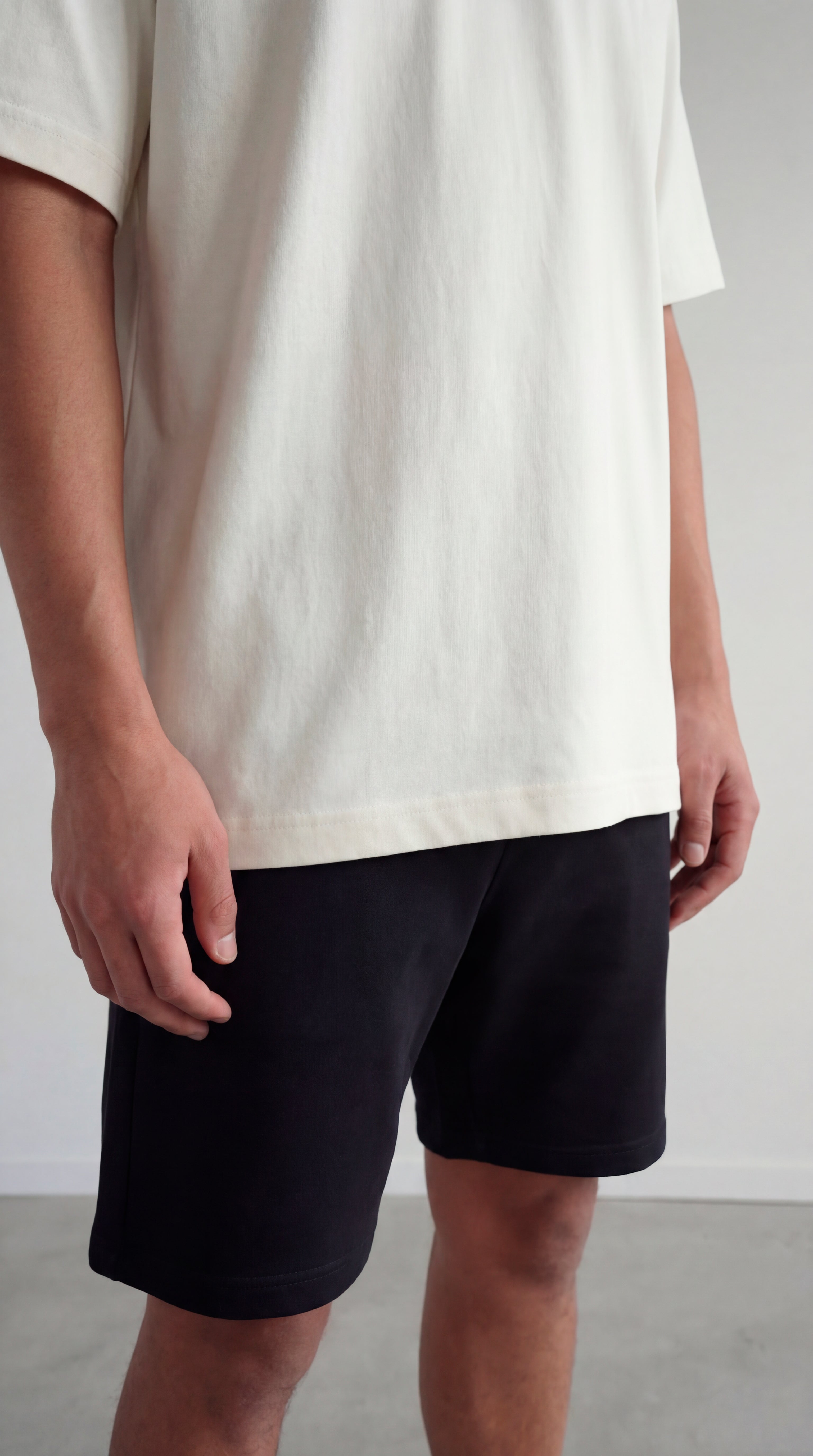 CAMISETA OVERSIZE MARFIL 250 GRAMOS.