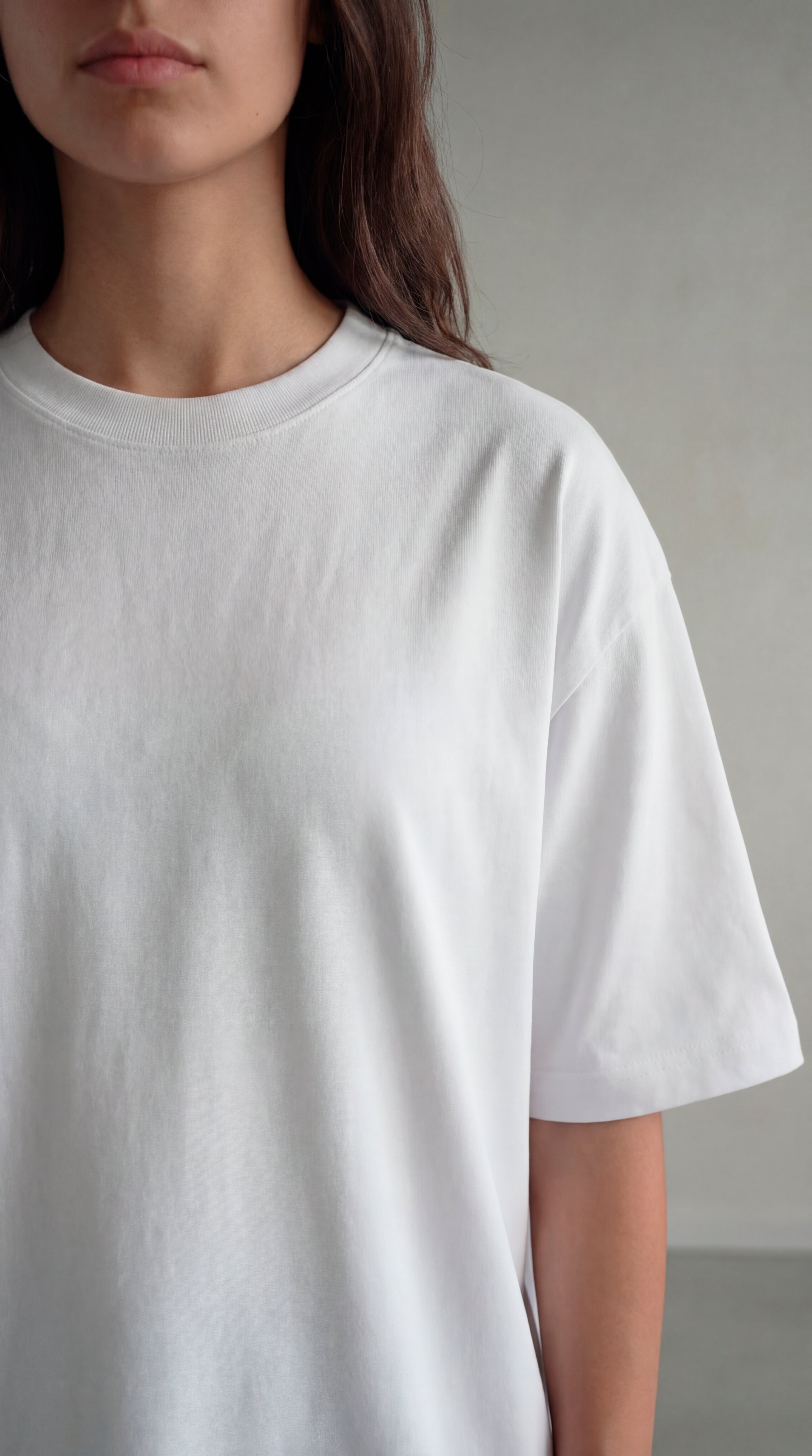 CAMISETA OVERSIZE BLANCO 250 GRAMOS.