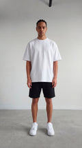 CAMISETA OVERSIZE BLANCO 250 GRAMOS.